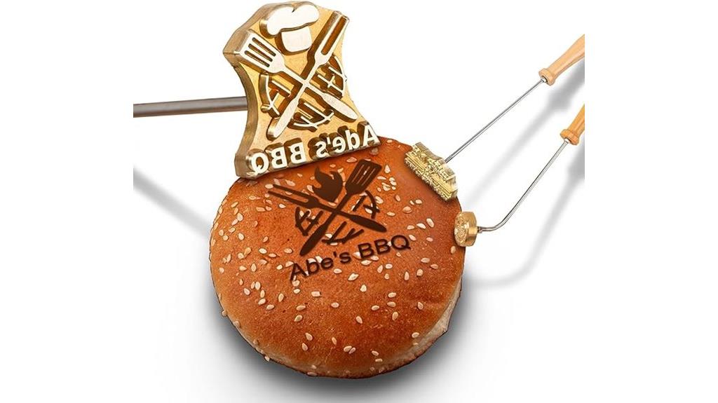 custom burger branding iron