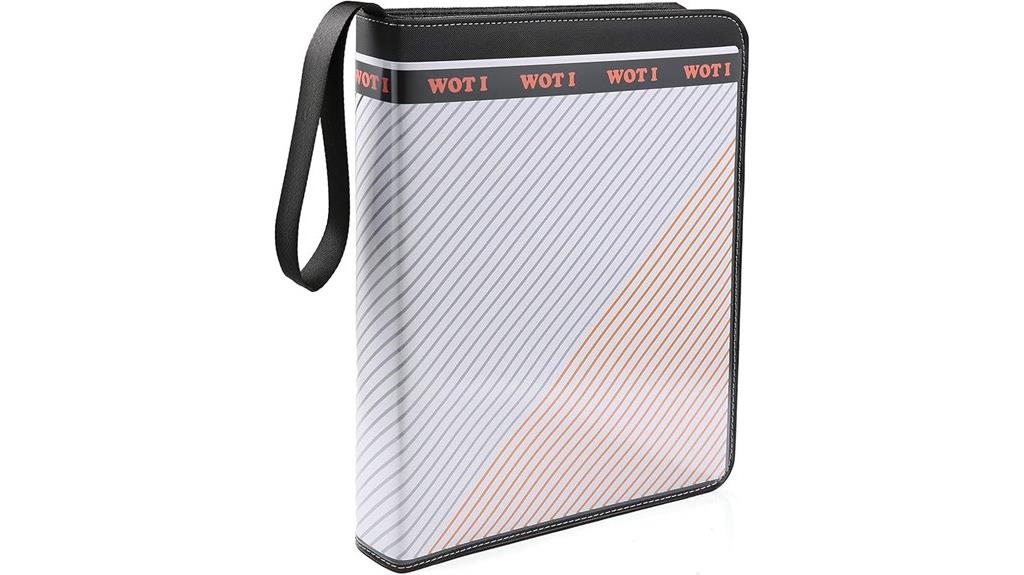 customizable card binder cover