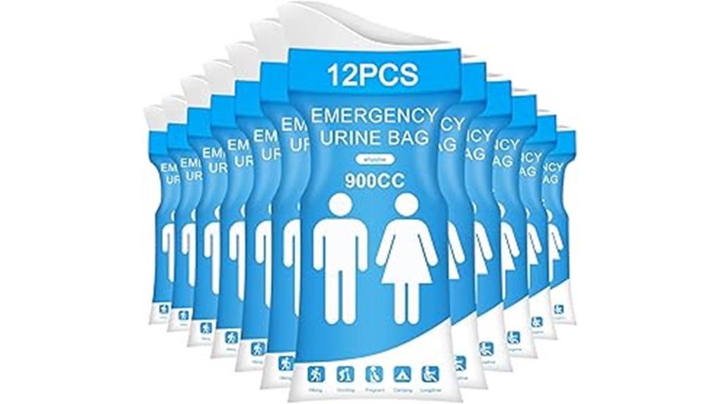 disposable travel urine bags