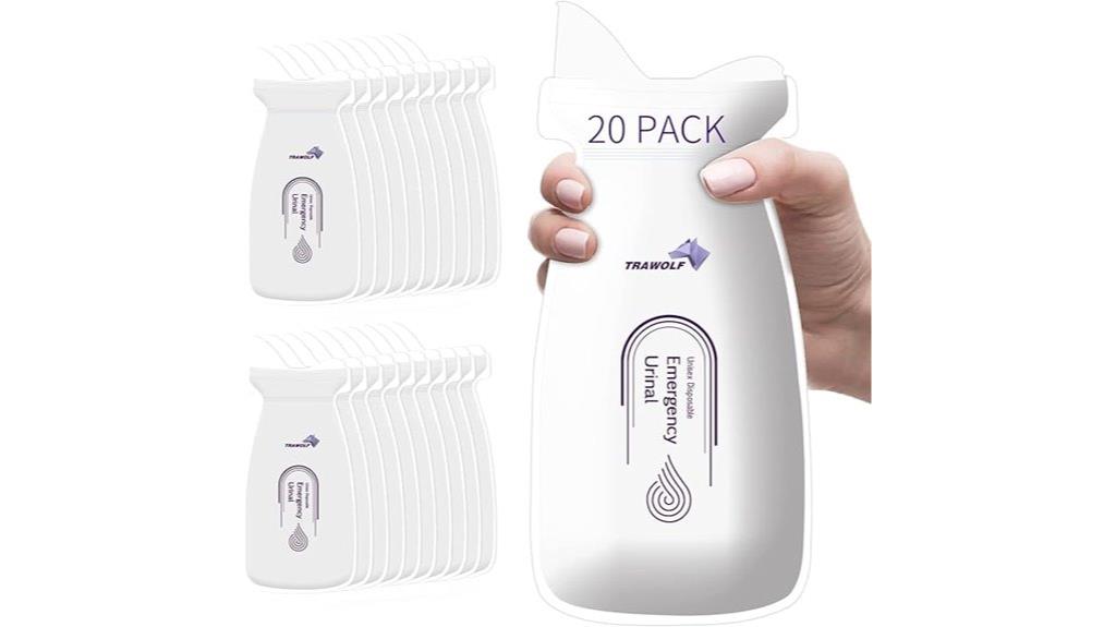 disposable urinal bag pack