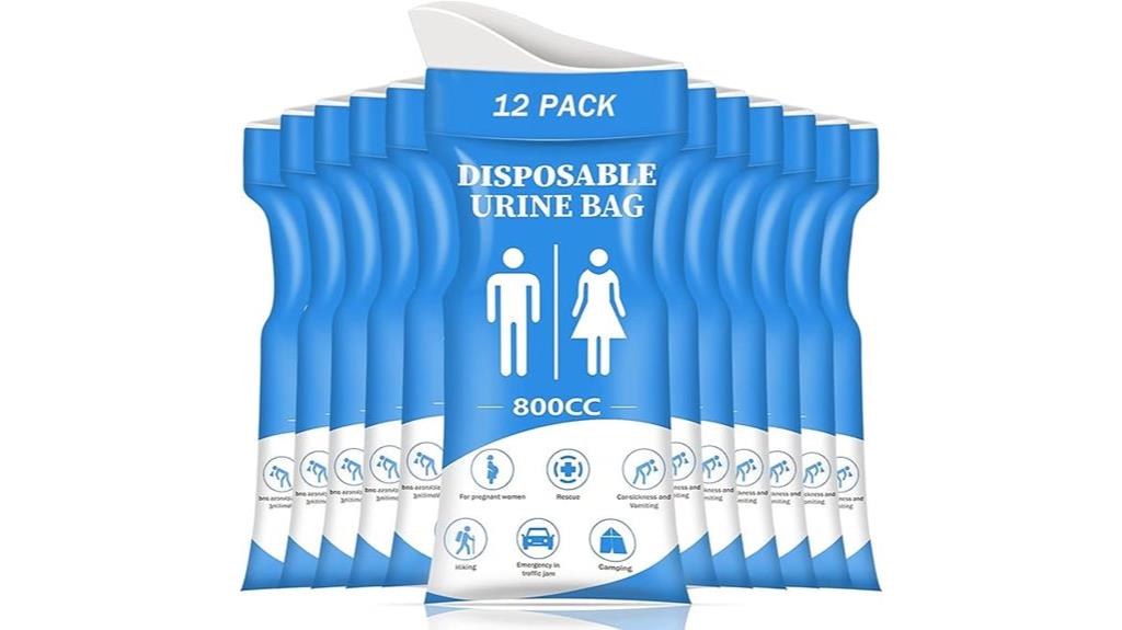disposable urine bag pack