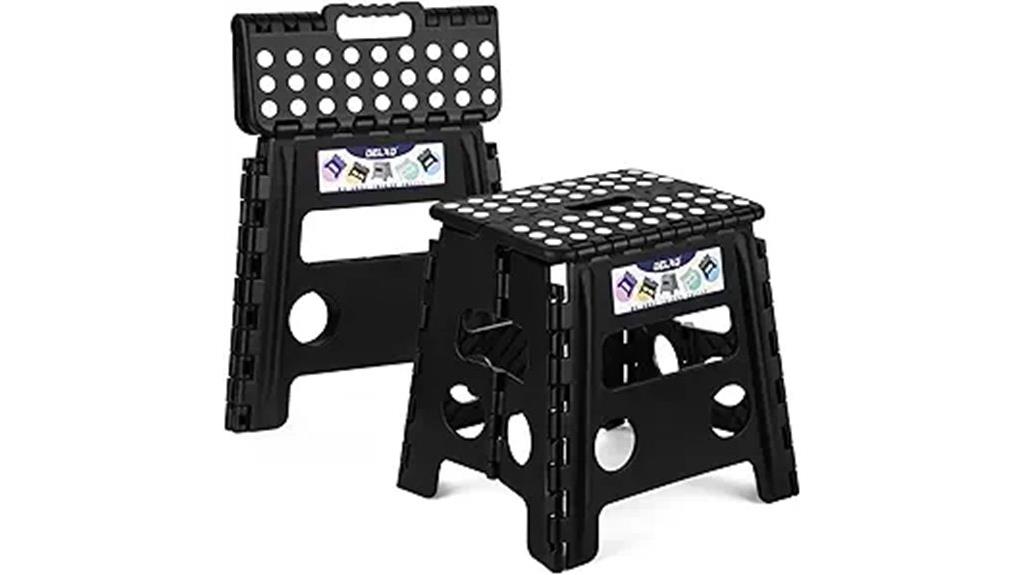 dual 13 inch folding stools