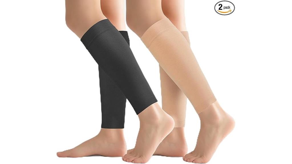 dual calf compression sleeves