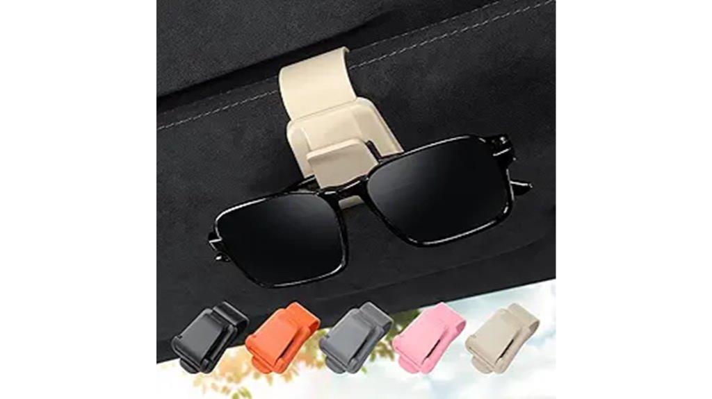 dual car visor sunglass holders