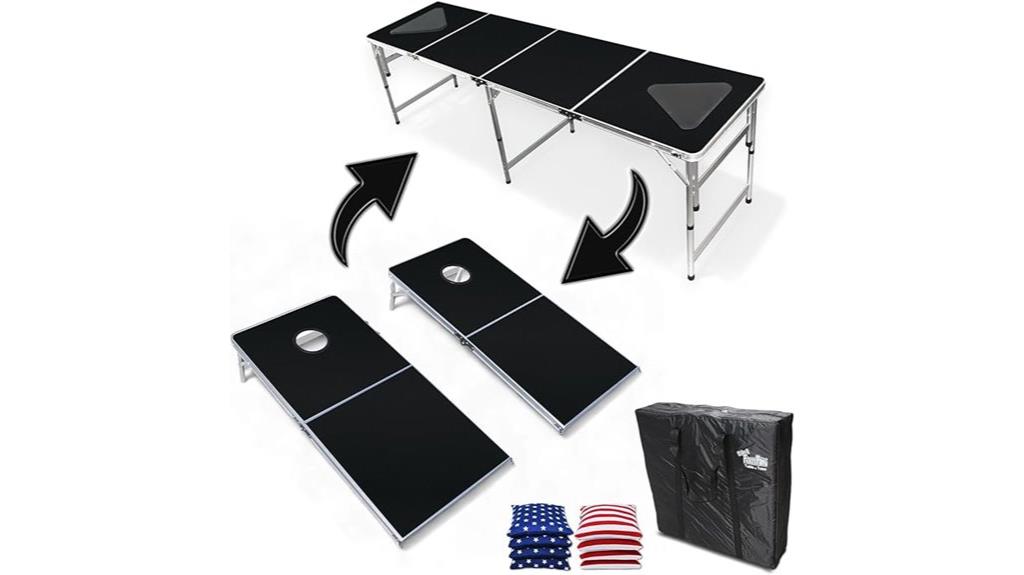 dual purpose cornhole table