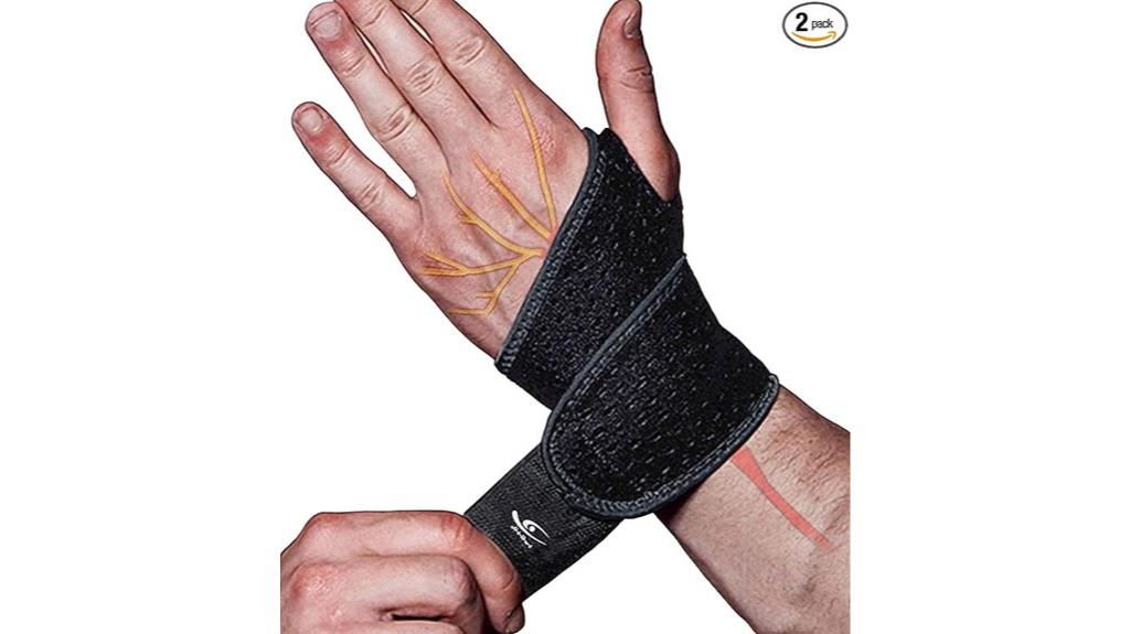 dual wrist support straps