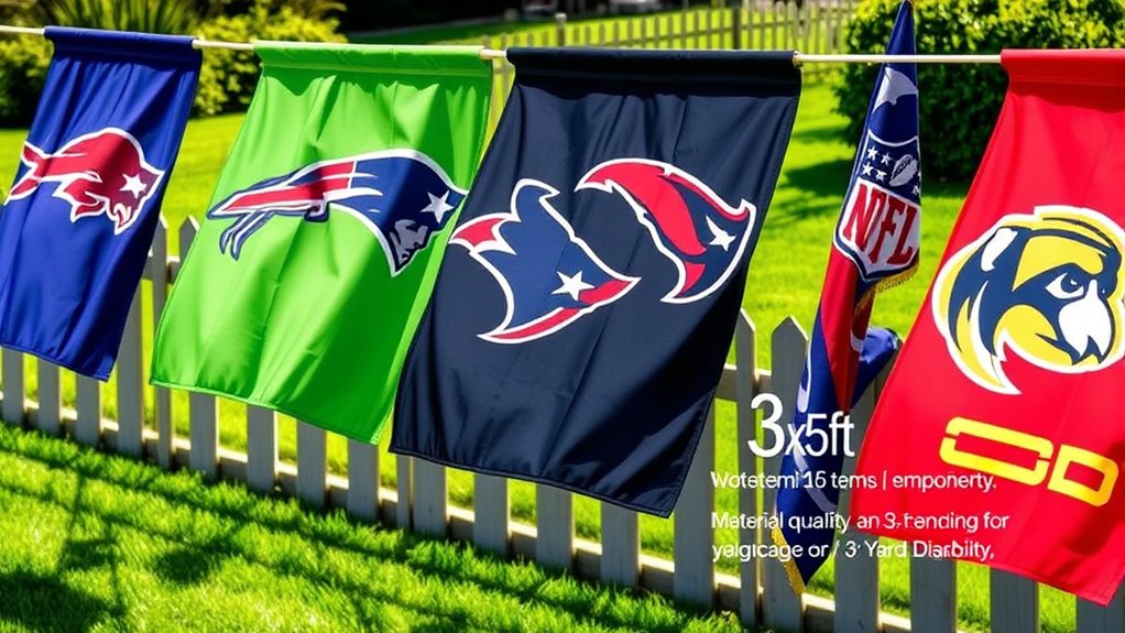 durable clear licensed flags