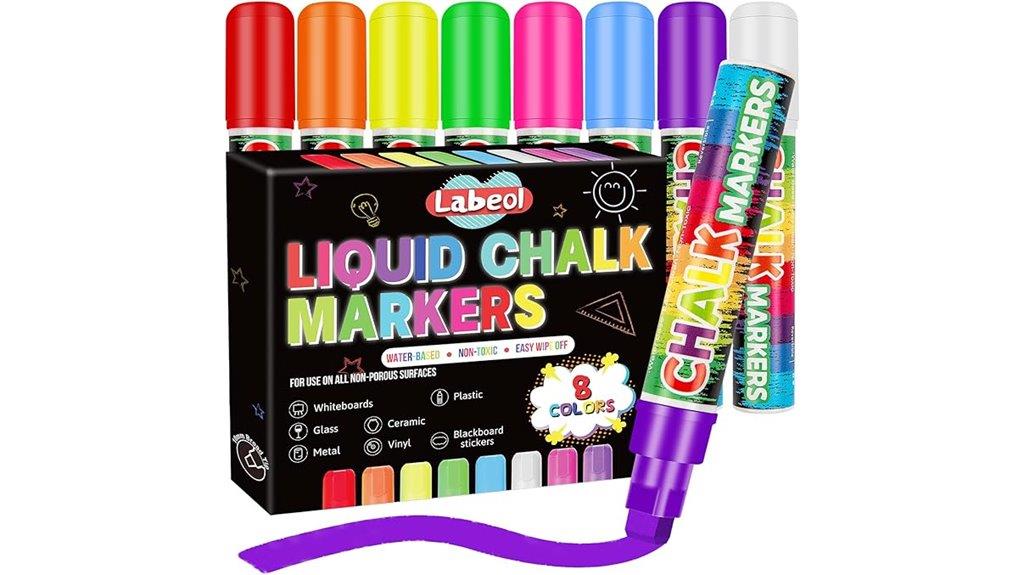 eight color liquid chalk