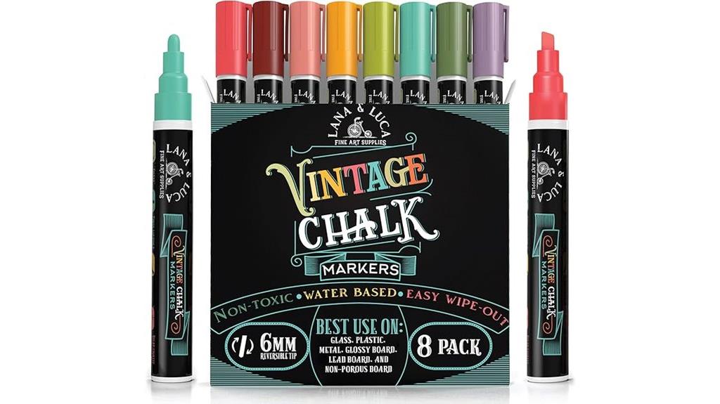 eight pack liquid chalk markers