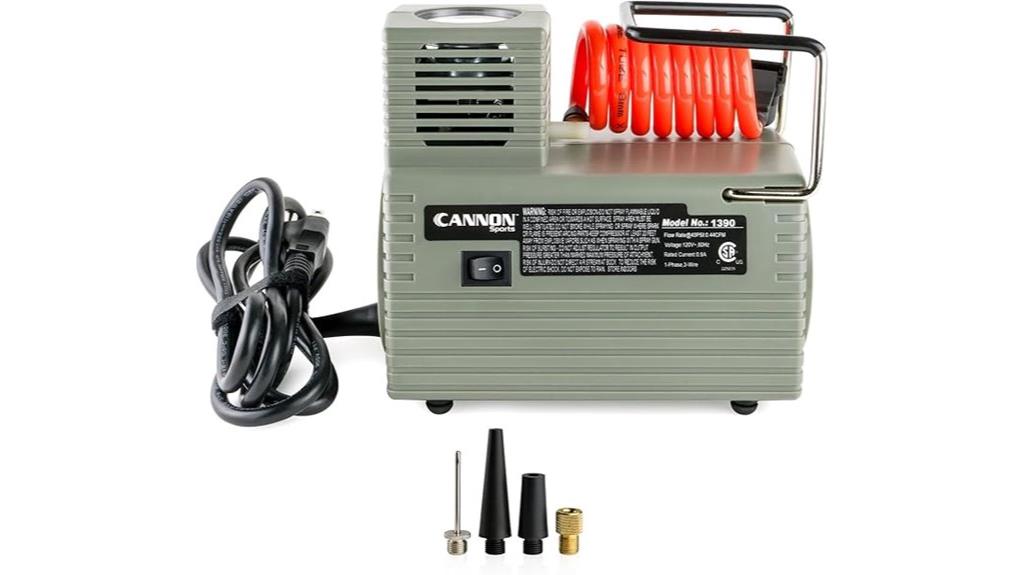 electric inflator with gauge