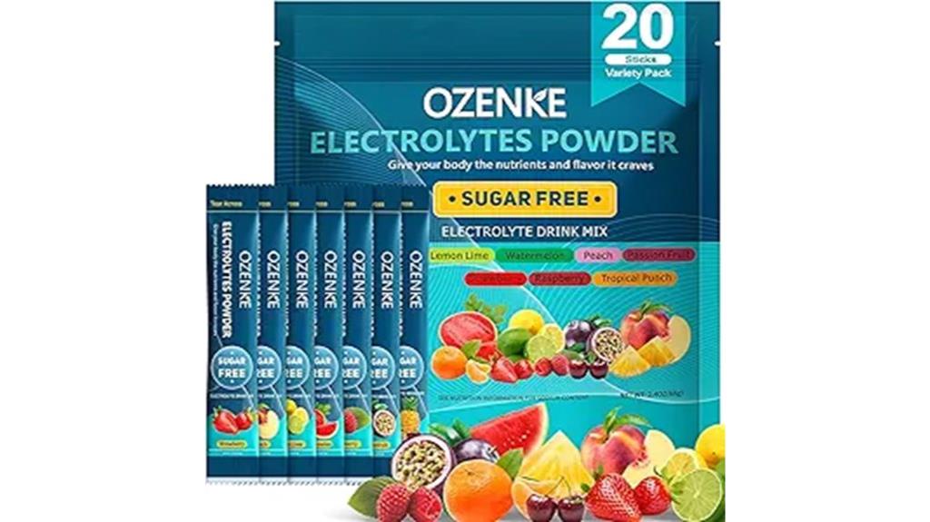 electrolyte hydration powder packets