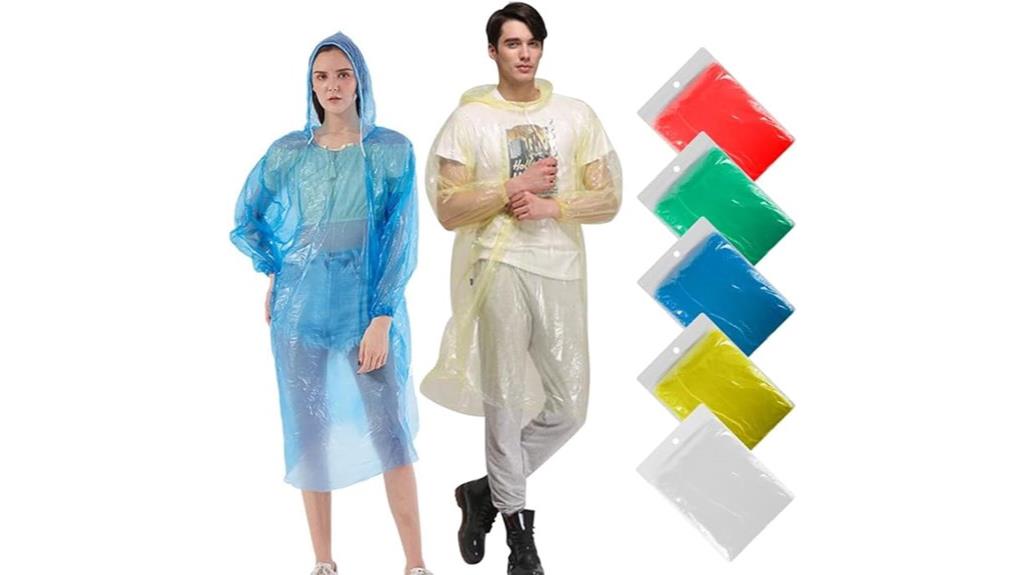 family pack rain ponchos