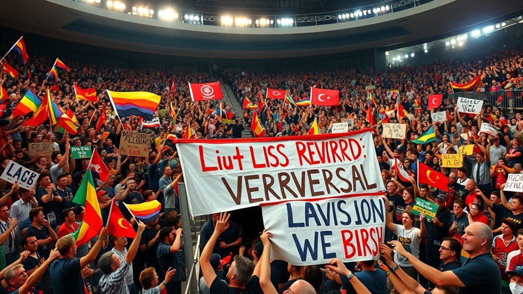 fan led event protests