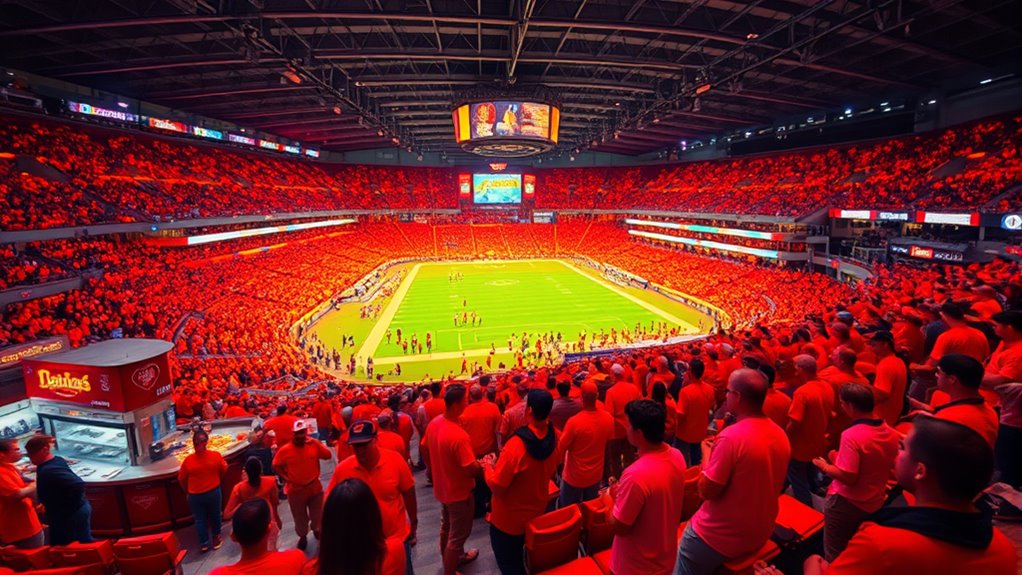 fan spending by area