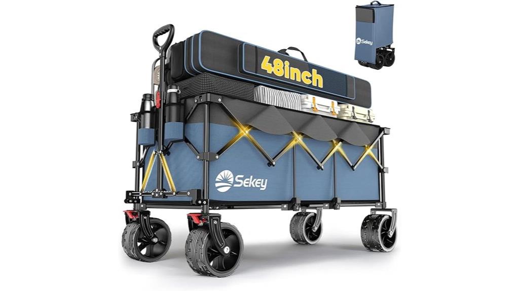 foldable 48l utility wagon