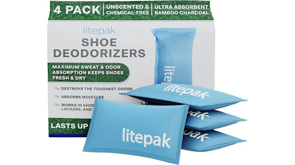 four pack shoe odor eliminators