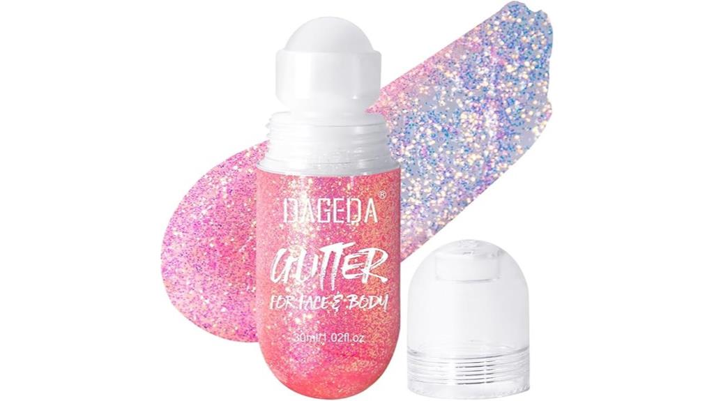 glitter gel face rave
