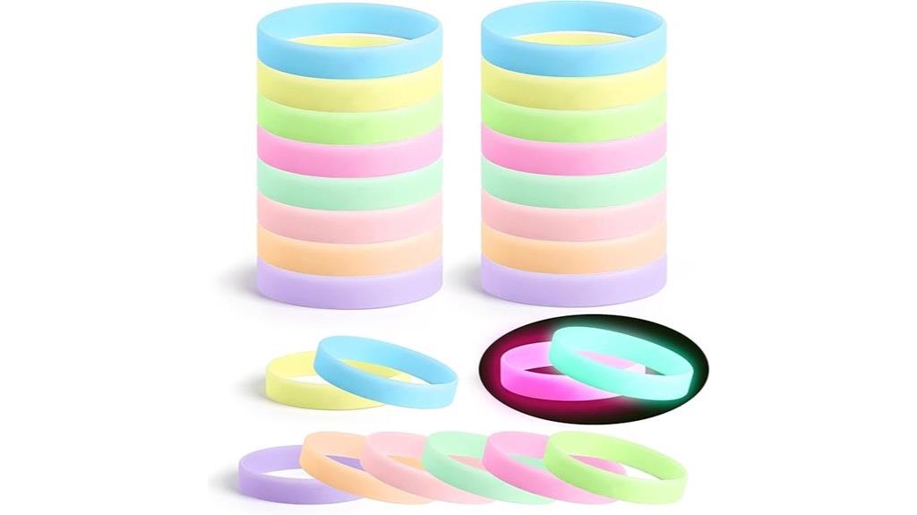 glow in the dark bracelet set
