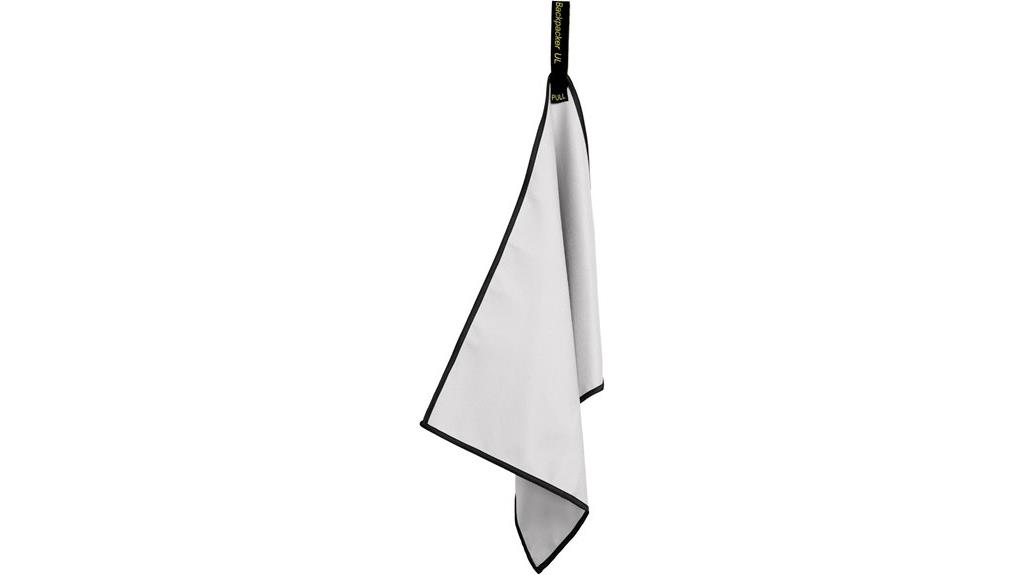 gray small microfiber towel