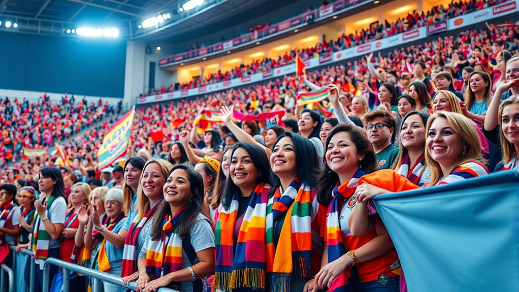 growing female sports attendance