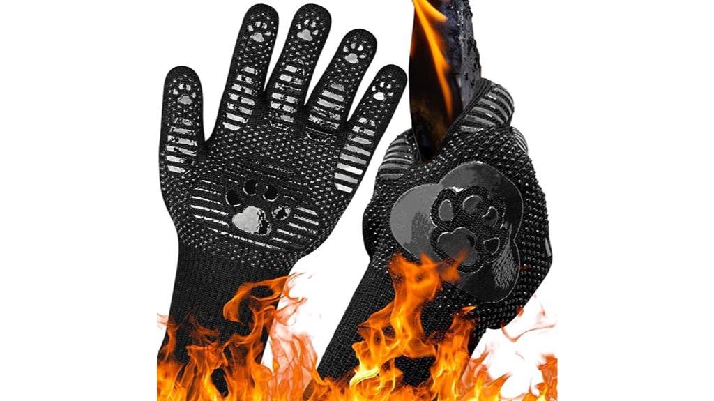 heat resistant grilling gloves
