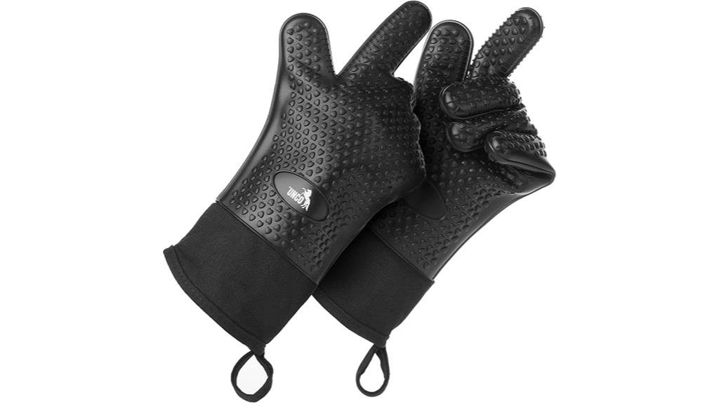 heat resistant silicone grill gloves