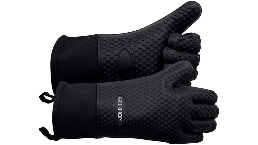 heat resistant silicone oven mitts