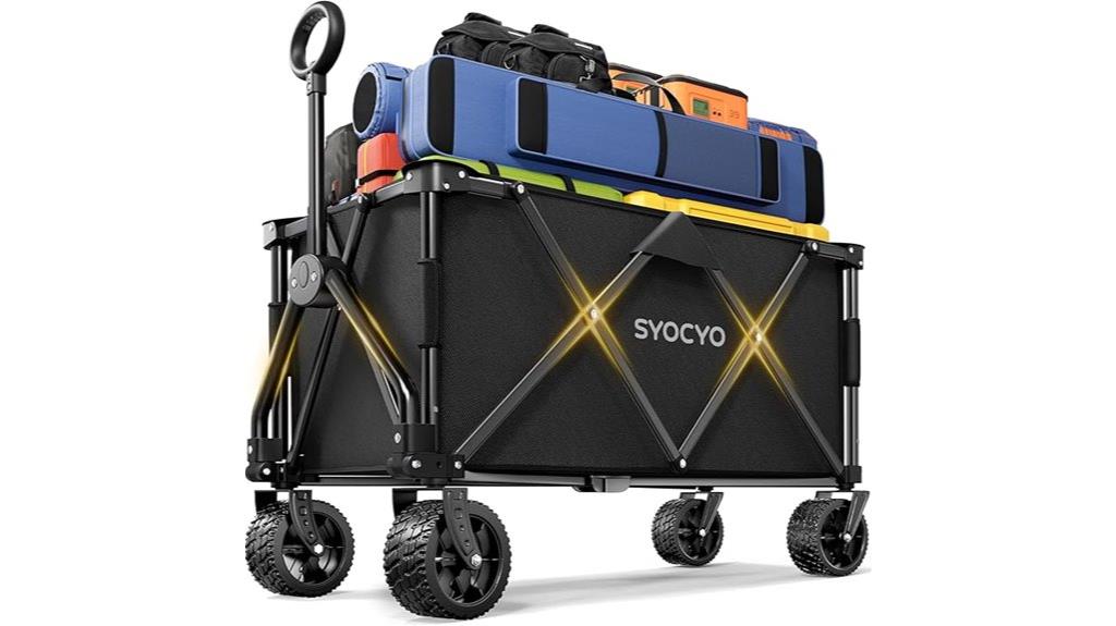 heavy duty collapsible garden wagon