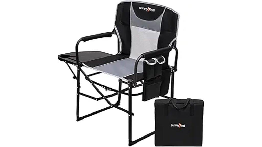 heavy duty foldable camping chair