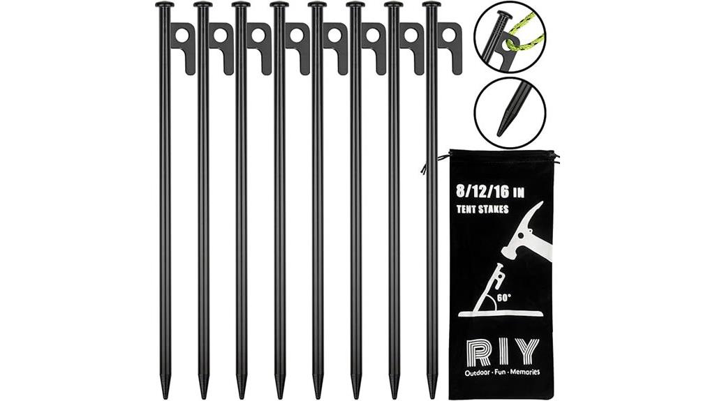 heavy duty steel tent stakes