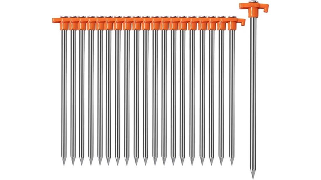 heavy duty tent stakes pack