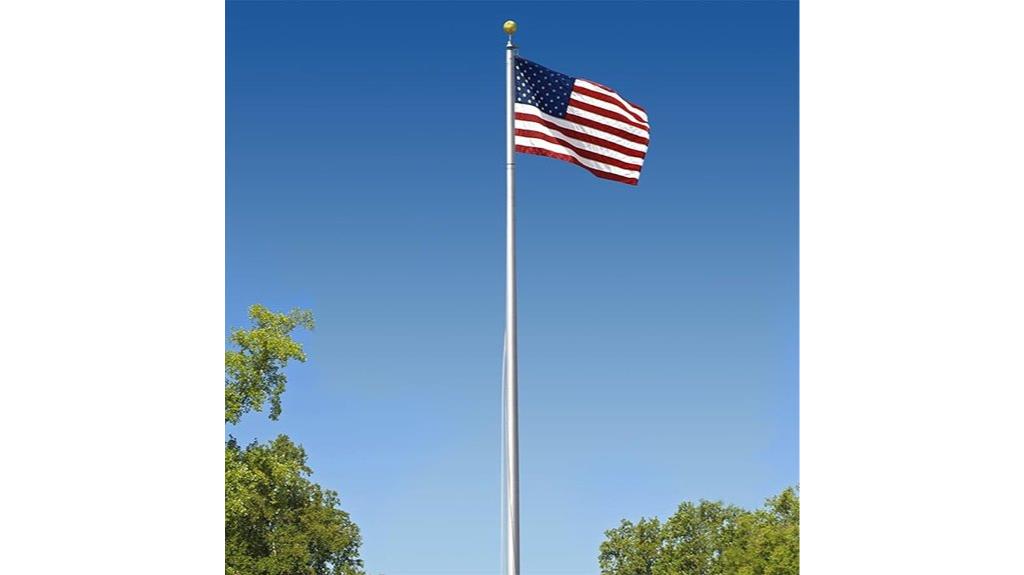 heavy duty usa flag pole