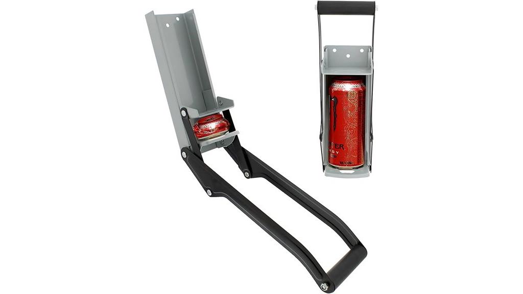 heavy duty wall mounted can crusher