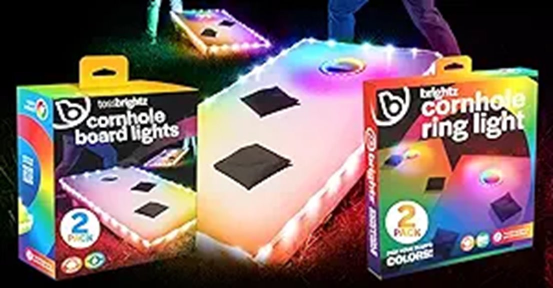 illuminated cornhole game set