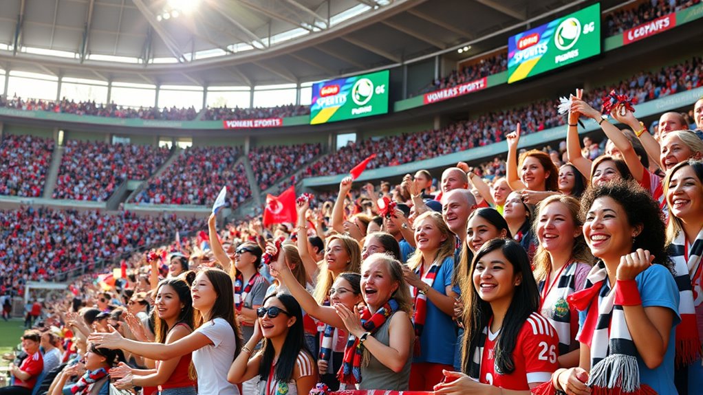 increasing female sports viewership