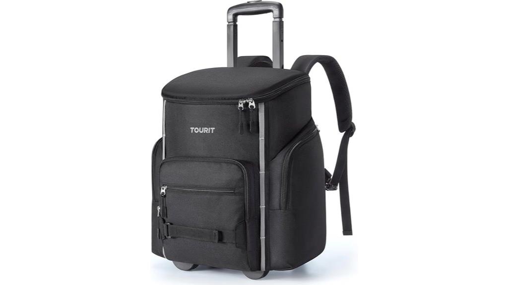 insulated cooler backpack with wheels