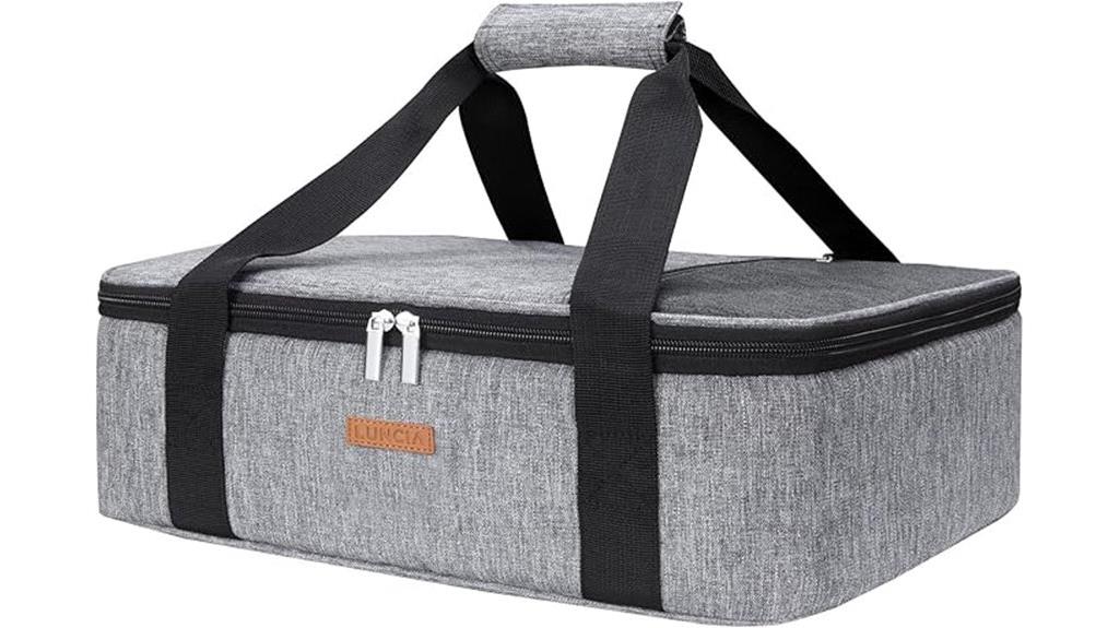 insulated food carrier bag