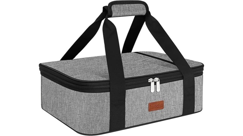 insulated food transport bag
