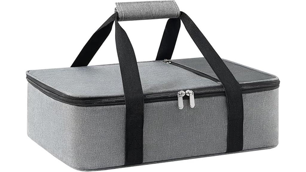 insulated food transport carrier
