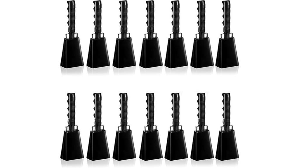 large blue cow bell set