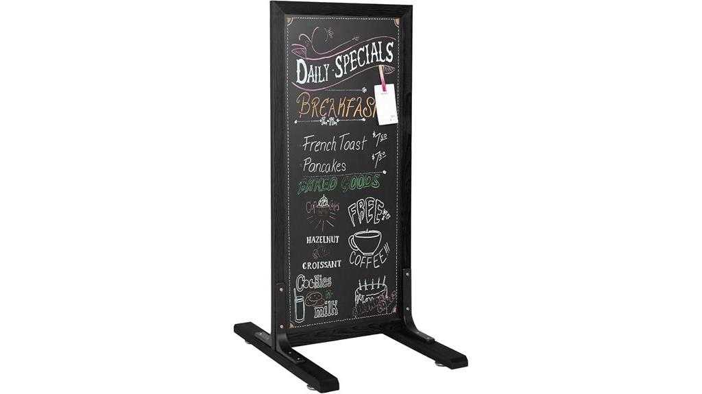 large chalkboard sign stand