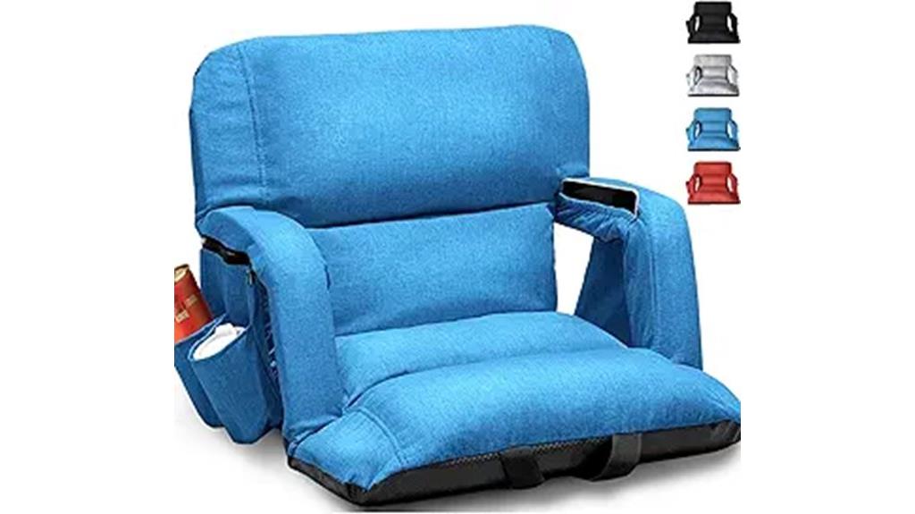 large comfortable stadium seats