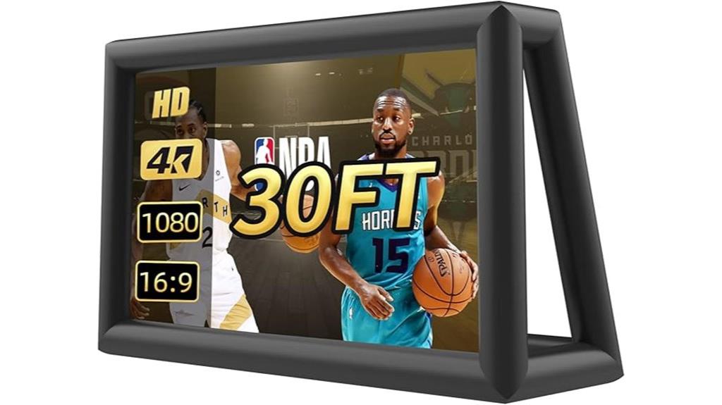 large inflatable outdoor projector