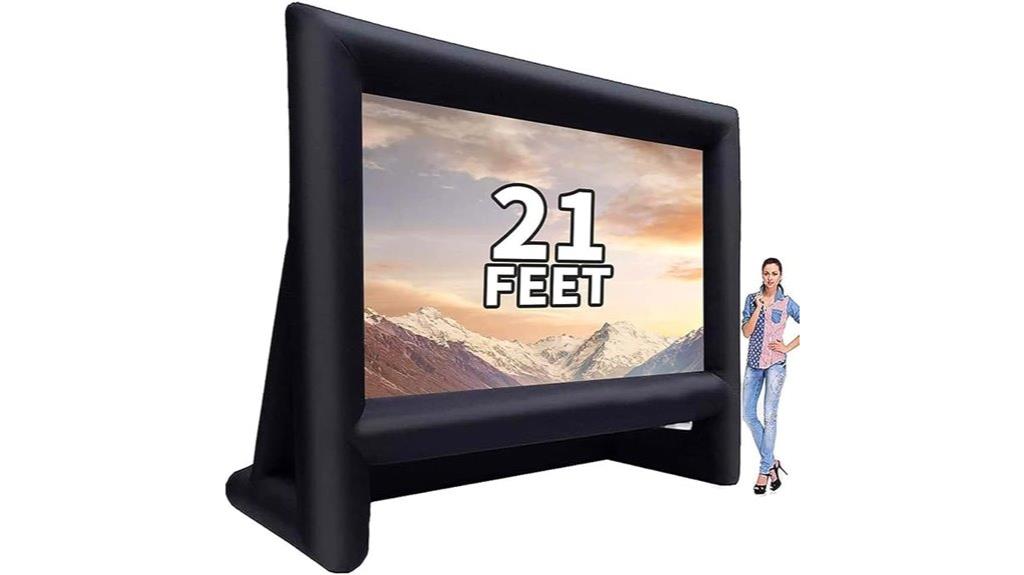 large outdoor inflatable screen