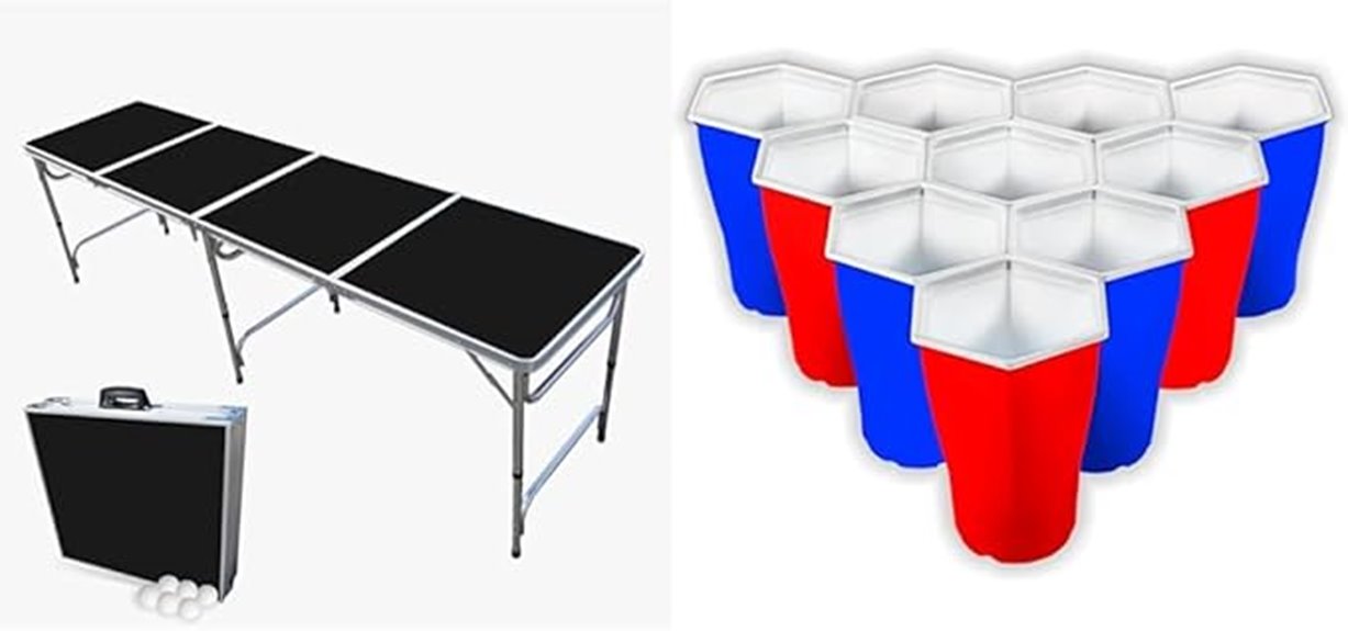 large portable beer pong