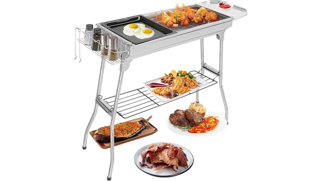 large portable charcoal grill