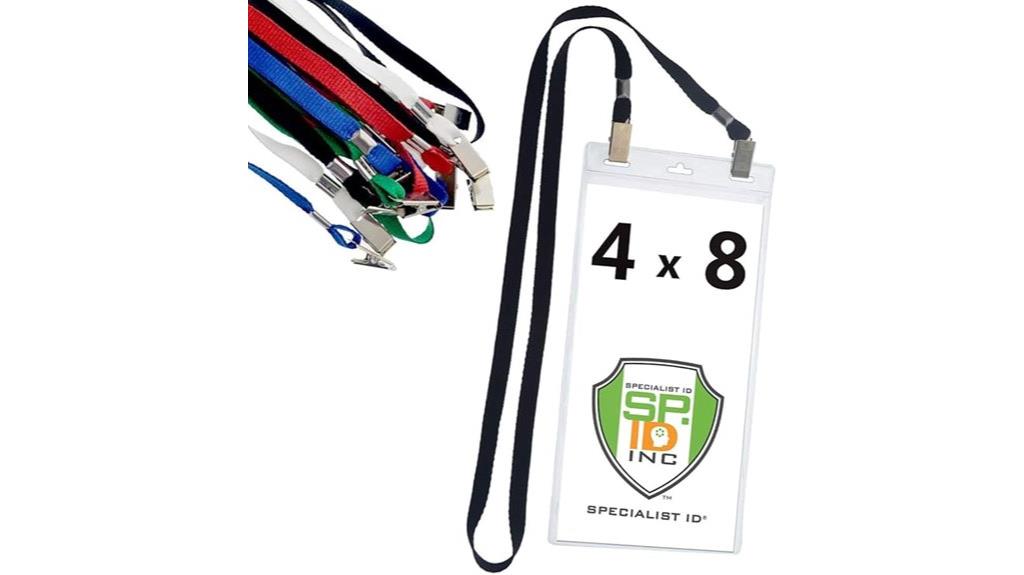 large ticket badge holders