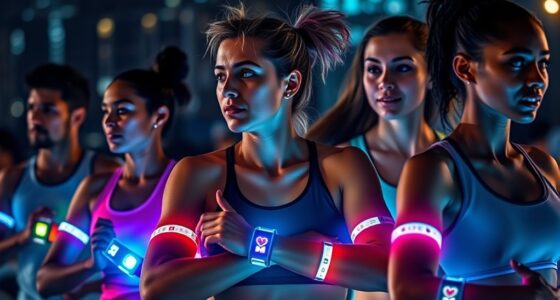 led armbands with heart rate