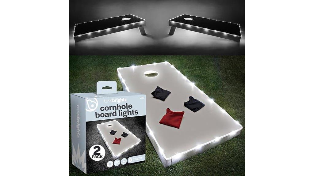 led cornhole board lights