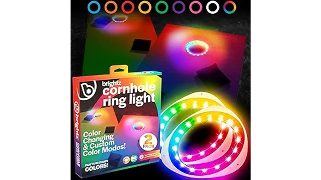 led cornhole board lights
